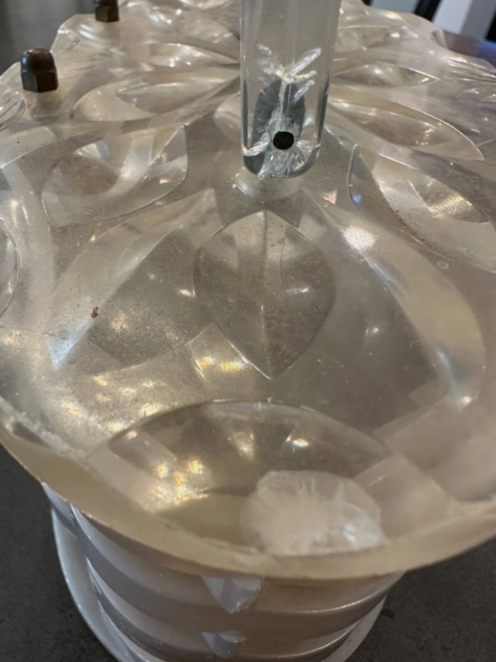 Vintage 1950s Lucite Woven Iridescent Opal Oval Purse Pocketbook 8” x 4” - Picture 16 of 16